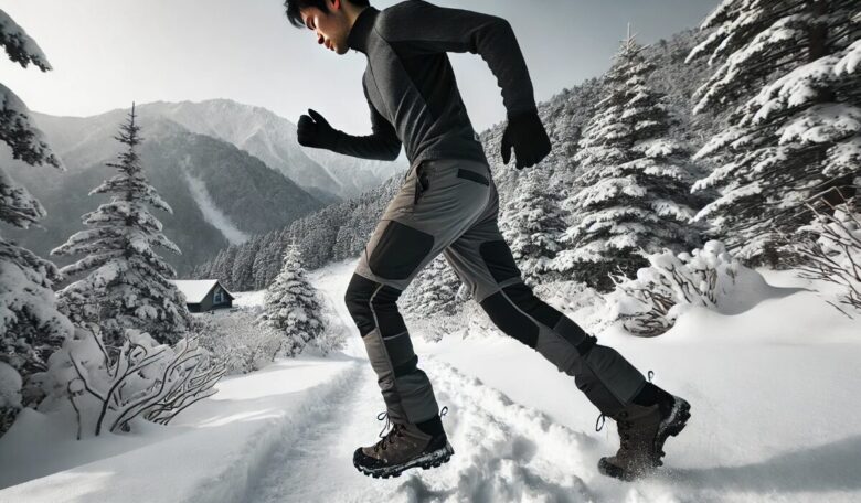冬登山の下半身のレイヤリングはソフトシェルパンツ?