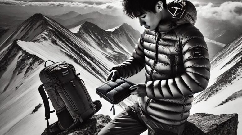 冬山登山に軽量コンパクト仕様のダウンジャケットは必須