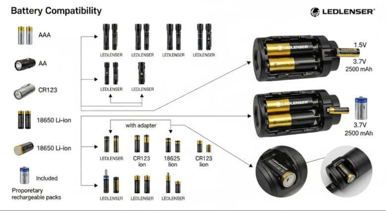 レッドレンザーのバッテリー互換・18650とは何か?