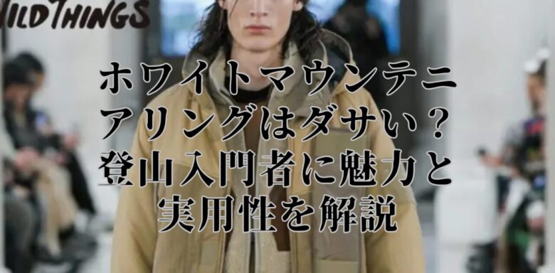 ホワイトマウンテニアリングはダサい？登山入門者に魅力と実用性を解説