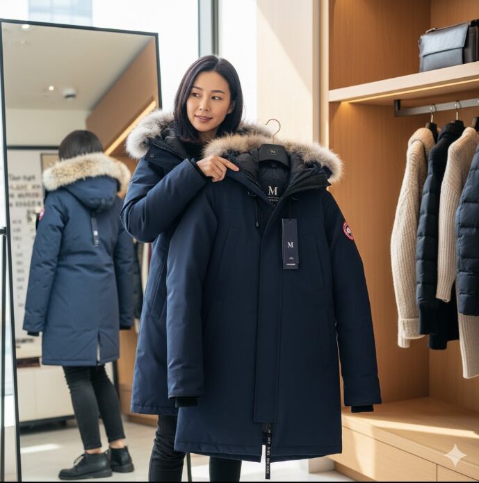 カナダグースのマッケンジーのコーデとサイズ感【サイズ選び】