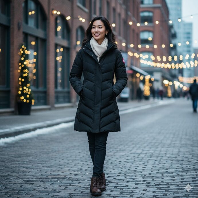 カナダグースのクレアコート|コーデとサイズ感の基本情報