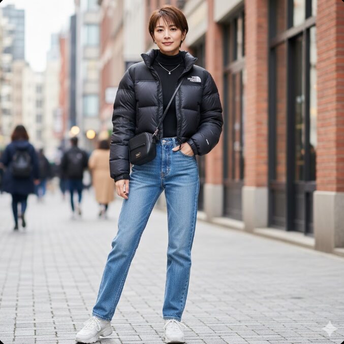 失敗しないノースフェイスのヌプシ・レディースのサイズ感