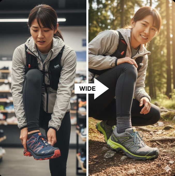 サイズ感と幅広ワイドモデルの注意点