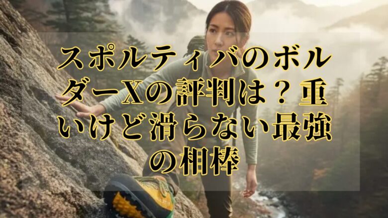スポルティバのボルダーXの評判は?重いけど滑らない最強の相棒
