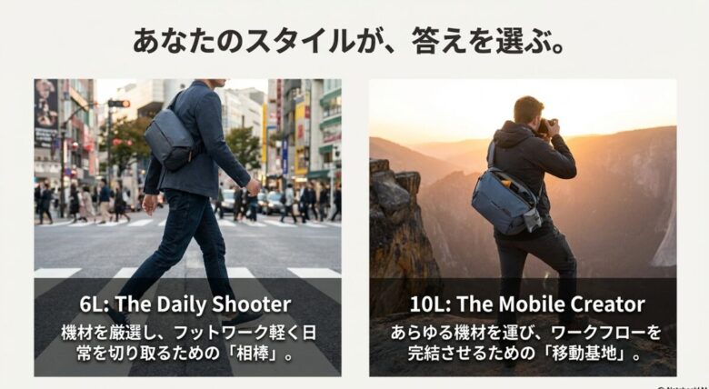 最終的に「どちらのスタイルか」を比較し、決断を後押しするため