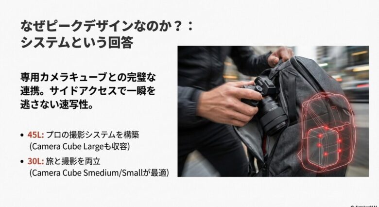 パッキングキューブを活用して荷物の密度を高め、バックパック内での重心の揺れ（暴れ）を防ぐパッキングのコツ