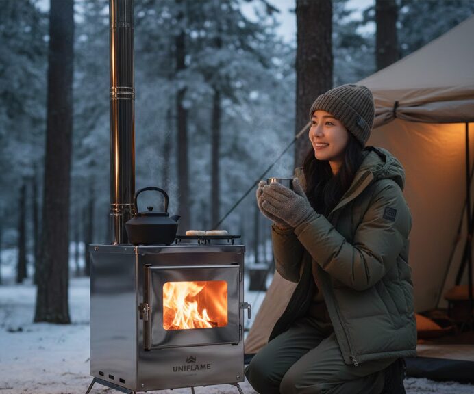 UNIFLAME（ユニフレーム）3次燃焼ペレットストーブ　社外薪バッグ UNIFLAME（ユニフレーム）3次燃焼ペレットストーブ 社外薪バッグ