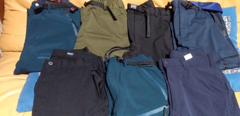 筆者が実際に使っているワークマンのクライミングパンツの画像